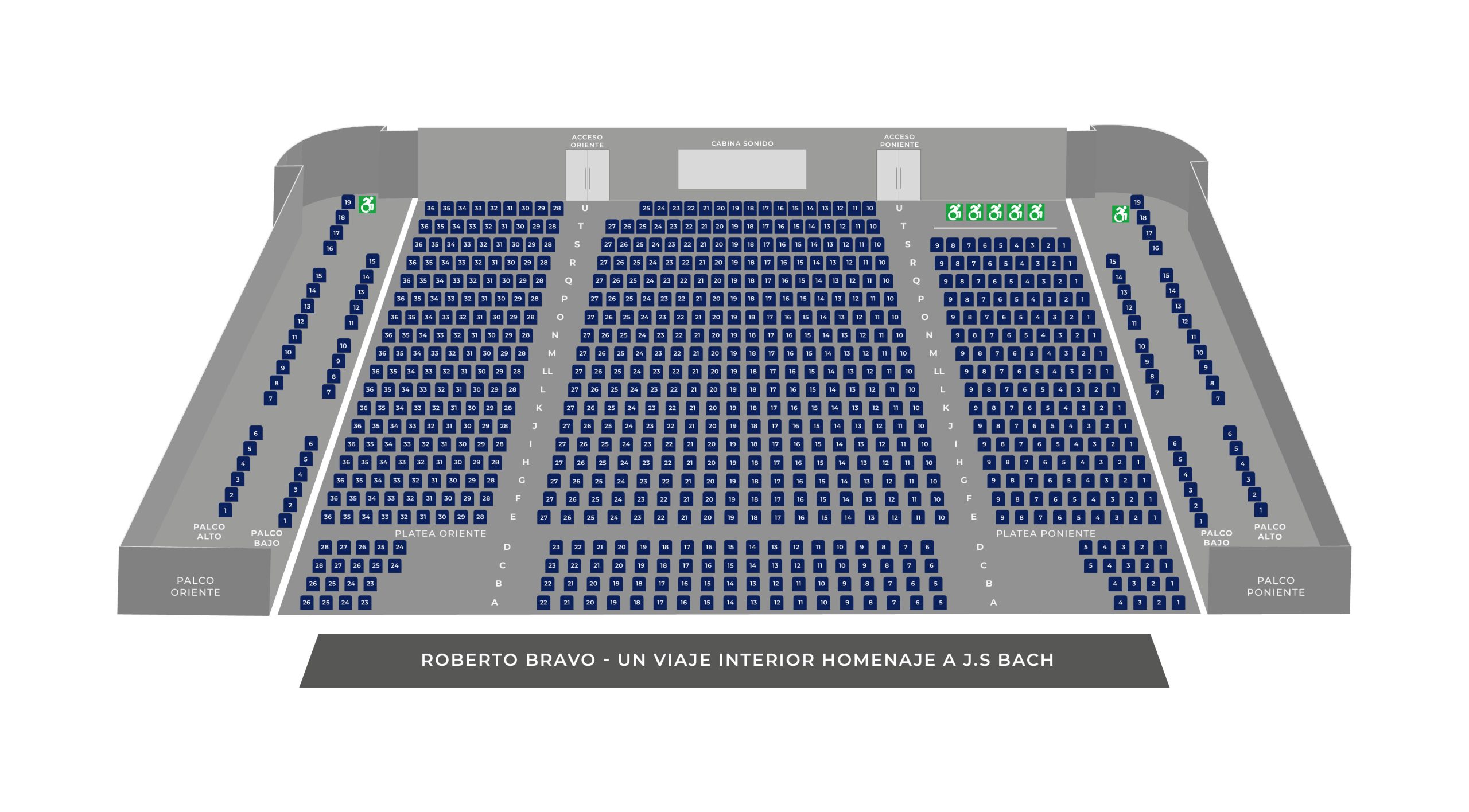 Plano de la Sala - Teatro Municipal de Las Condes