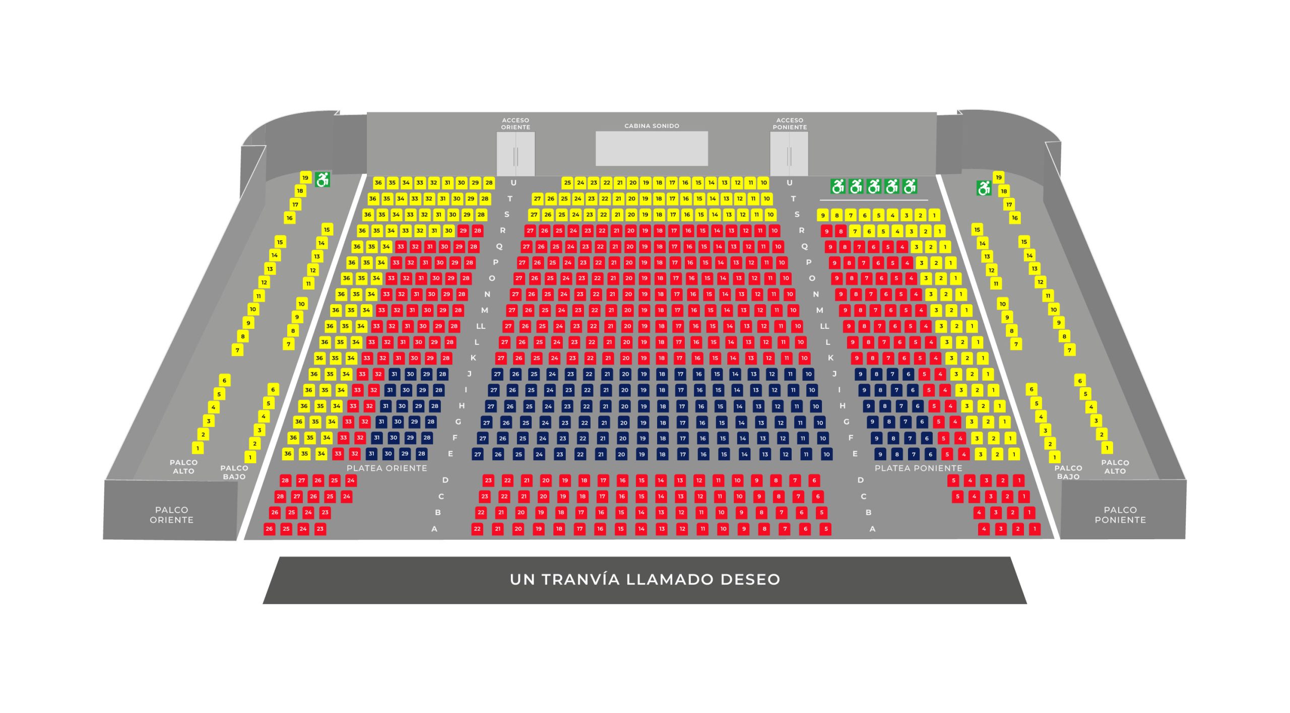 Plano de la Sala - Teatro Municipal de Las Condes