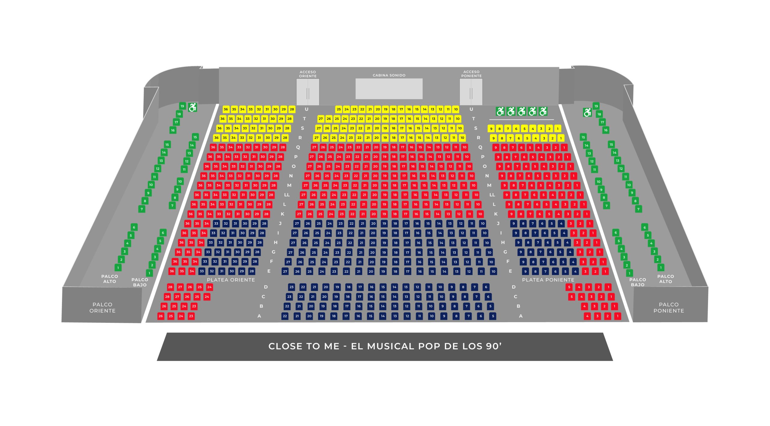 Plano de la Sala - Teatro Municipal de Las Condes
