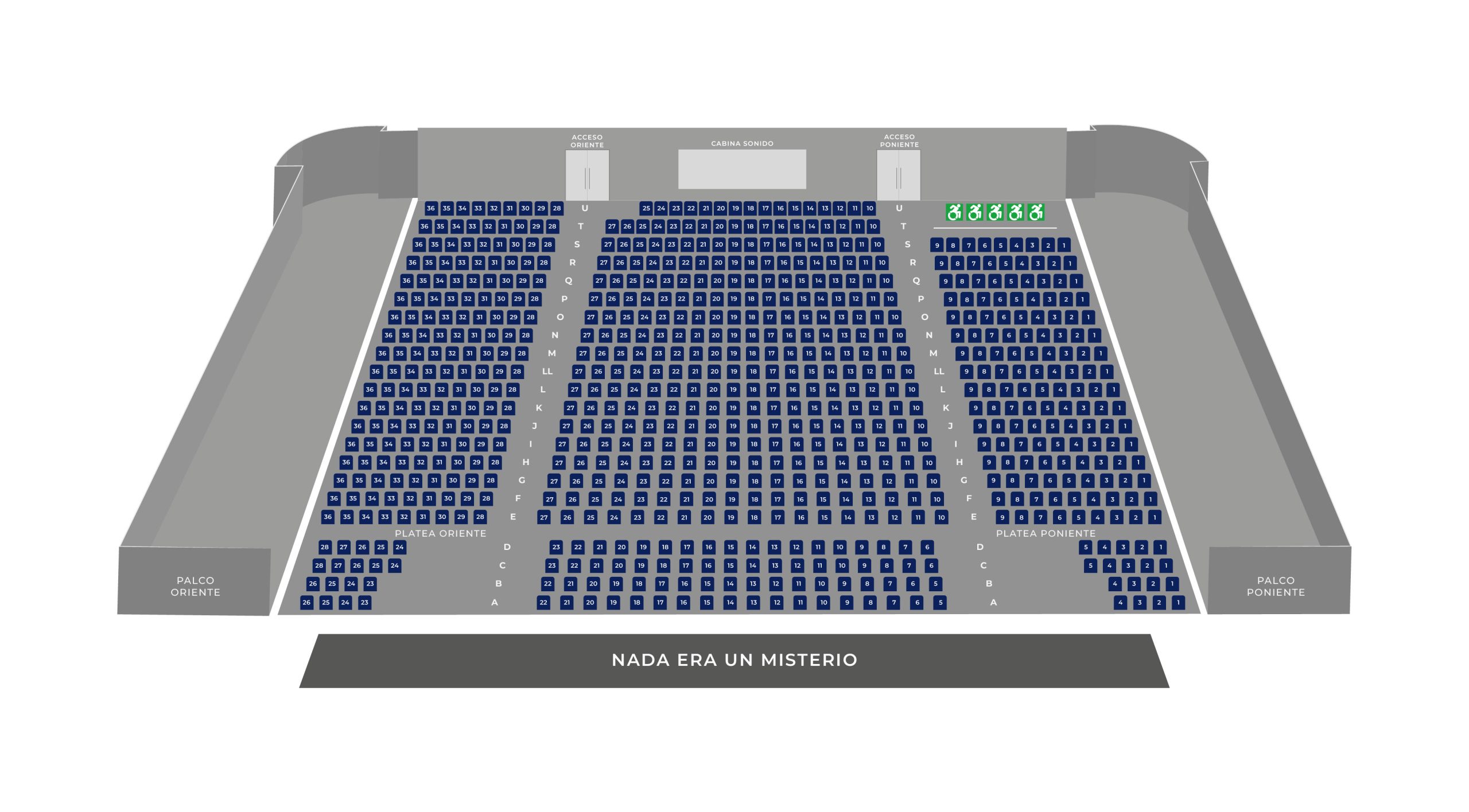 Plano de la Sala - Teatro Municipal de Las Condes