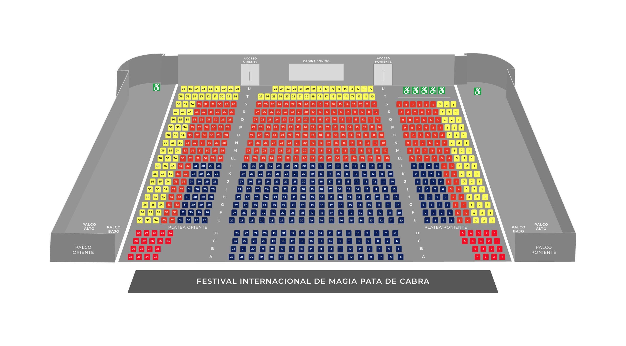 Plano de la Sala - Teatro Municipal de Las Condes
